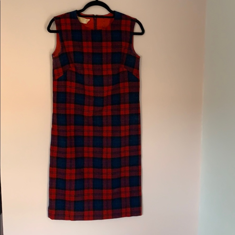 Pendleton vintage wool dress, plaid, fall, Christmas, holiday, Size 2/4, XS / S
